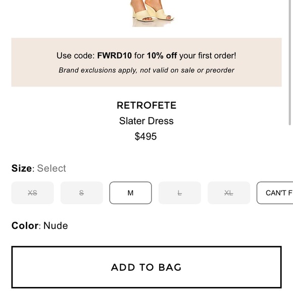 RETROFETE Champagne Mini Dress - Picture 5 of 13